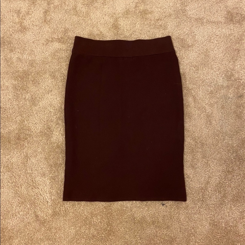 burgundy skirt